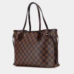 Pre Owned Louis Vuitton Brown Damier Ebene Neverfull PM