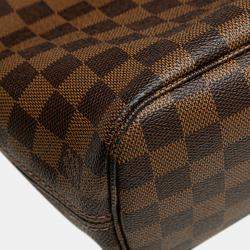 Pre Owned Louis Vuitton Brown Damier Ebene Neverfull PM
