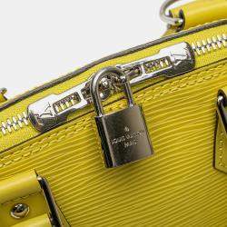 Pre Owned Louis Vuitton Yellow Epi Alma BB