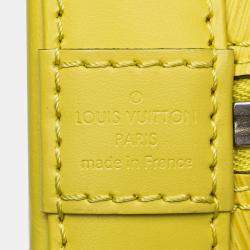 Pre Owned Louis Vuitton Yellow Epi Alma BB