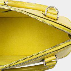 Pre Owned Louis Vuitton Yellow Epi Alma BB