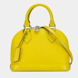 Pre Owned Louis Vuitton Yellow Epi Alma BB