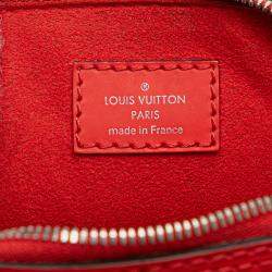 Pre Owned Louis Vuitton Red Epi Nano Alma