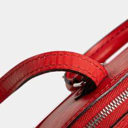 Pre Owned Louis Vuitton Red Epi Nano Alma