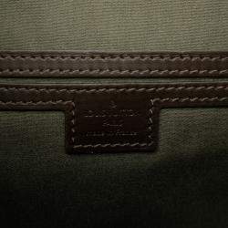 Pre Owned Louis Vuitton Green Monogram Mini Lin Montsouris GM