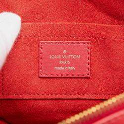 Pre Owned Louis Vuitton Red Calfskin Embellished New Wave Love Lock Crossbody