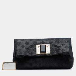 Pre Owned Louis Vuitton Black Monogram Pochette Altair