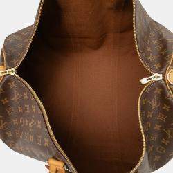 Pre Owned Louis Vuitton Brown Monogram Keepall Bandouliere 55