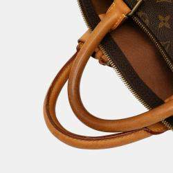 Pre Owned Louis Vuitton Brown Monogram Keepall Bandouliere 55