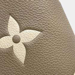 Pre Owned Louis Vuitton Neonoe MM Tourterelle Creme Bicolor Monogram Empreinte Leather Shoulder Bag