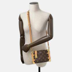 Pre Owned Louis Vuitton Side Trunk Brown Monogram PM