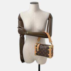 Pre Owned Louis Vuitton Side Trunk Brown Monogram PM