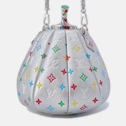 Pre Owned Louis Vuitton X Yayoi Kusama Lvxyk Pumpkin Silver Monogram Yayoi Kusama