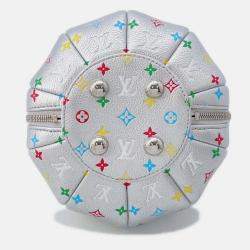 Pre Owned Louis Vuitton X Yayoi Kusama Lvxyk Pumpkin Silver Monogram Yayoi Kusama