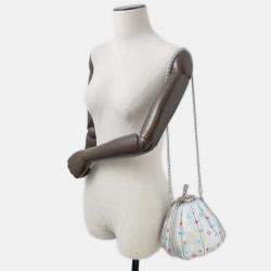 Pre Owned Louis Vuitton X Yayoi Kusama Lvxyk Pumpkin Silver Monogram Yayoi Kusama