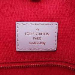 Pre Owned Louis Vuitton Onthego Red Monogram Giant Lv Crafty Size GM