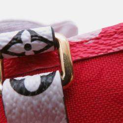Pre Owned Louis Vuitton Onthego Red Monogram Giant Lv Crafty Size GM