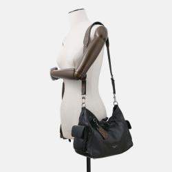 Pre Owned Louis Vuitton Carryall Cargo Vibe Noir Lamb Leather Size PM