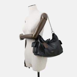 Pre Owned Louis Vuitton Carryall Cargo Vibe Noir Lamb Leather Size PM