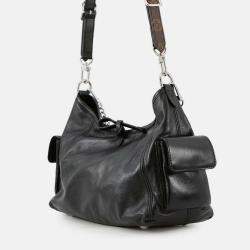 Pre Owned Louis Vuitton Carryall Cargo Vibe Noir Lamb Leather Size PM
