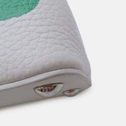 Pre Owned Louis Vuitton Capucines BB Painted Dots White Multicolor Taurillon Leather Top Handle Bag