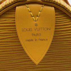 Pre Owned Louis Vuitton Speedy Tassili Yellow/Purple Epi Leather Size 25