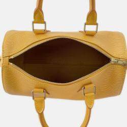 Pre Owned Louis Vuitton Speedy Tassili Yellow/Purple Epi Leather Size 25
