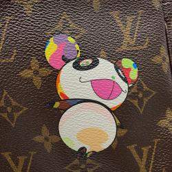 Pre Owned Louis Vuitton Pochette Accessoires Brown Monogram Panda Takashi Murakami