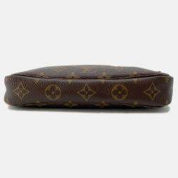 Pre Owned Louis Vuitton Pochette Accessoires Brown Monogram Panda Takashi Murakami
