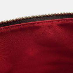 Pre Owned Louis Vuitton Bloomsbury Red Damier Ebene Canvas Size Pm