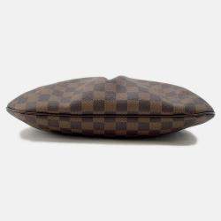 Pre Owned Louis Vuitton Bloomsbury Red Damier Ebene Canvas Size Pm