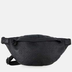 Pre Owned Louis Vuitton Discovery Bumbag Noir Monogram Shadow Size PM