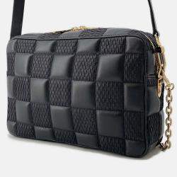 Pre Owned Louis Vuitton Troca Noir Damier Quilt Leather Size MM