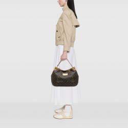 Pre Owned Louis Vuitton Brown Monogram Galliera PM