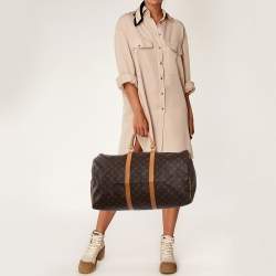 Pre Owned Louis Vuitton Monogram Canvas Keepall 55 Bag