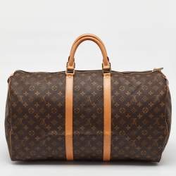 Pre Owned Louis Vuitton Monogram Canvas Keepall 55 Bag