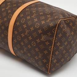 Pre Owned Louis Vuitton Monogram Canvas Keepall 55 Bag