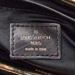 Pre Owned Louis Vuitton Black Suede and Patent Leather Limited Edition Motard Afterdark Bag