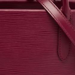 Pre Owned Louis Vuitton Fuchsia Epi Leather Marly MM Bag