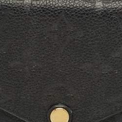 Pre Owned Louis Vuitton Black Empreinte Leather Josephine Wallet