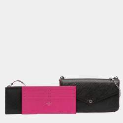 Pre Owned Louis Vuitton Black Epi Pochette Felicie