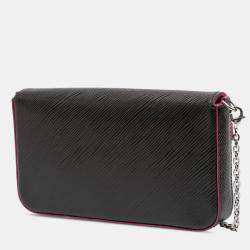Pre Owned Louis Vuitton Black Epi Pochette Felicie