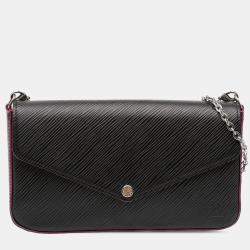 Pre Owned Louis Vuitton Black Epi Pochette Felicie