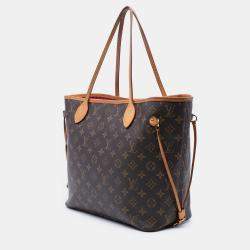 Pre Owned Louis Vuitton Brown Monogram Neverfull MM