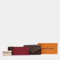Pre Owned Louis Vuitton Brown Monogram Pochette Felicie