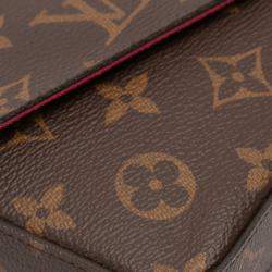Pre Owned Louis Vuitton Brown Monogram Pochette Felicie