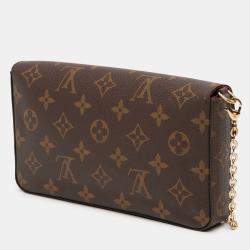 Pre Owned Louis Vuitton Brown Monogram Pochette Felicie
