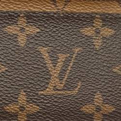 Pre Owned Louis Vuitton Monogram Reverse Canvas Card Holder