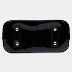 Pre Owned Louis Vuitton Purple Monogram Vernis Alma BB