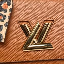 Pre Owned Louis Vuitton Cannelle/Black Epi Leather Wild At Heart Twist MM Bag